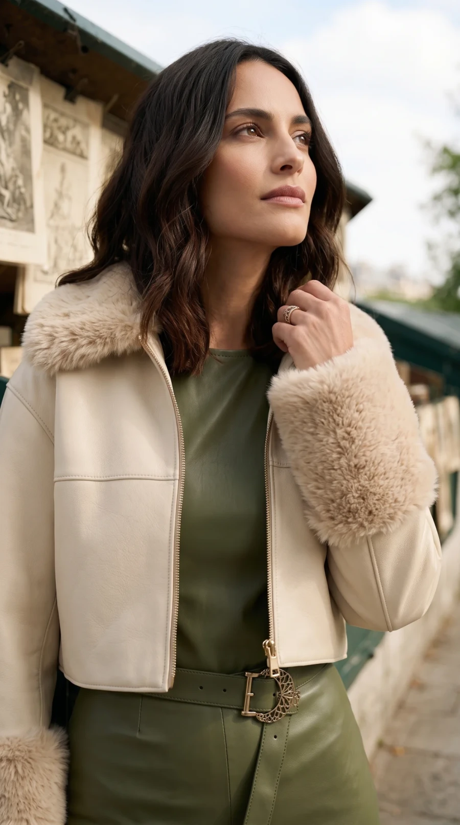 Olive Leather & Soft Ivory - Image 6